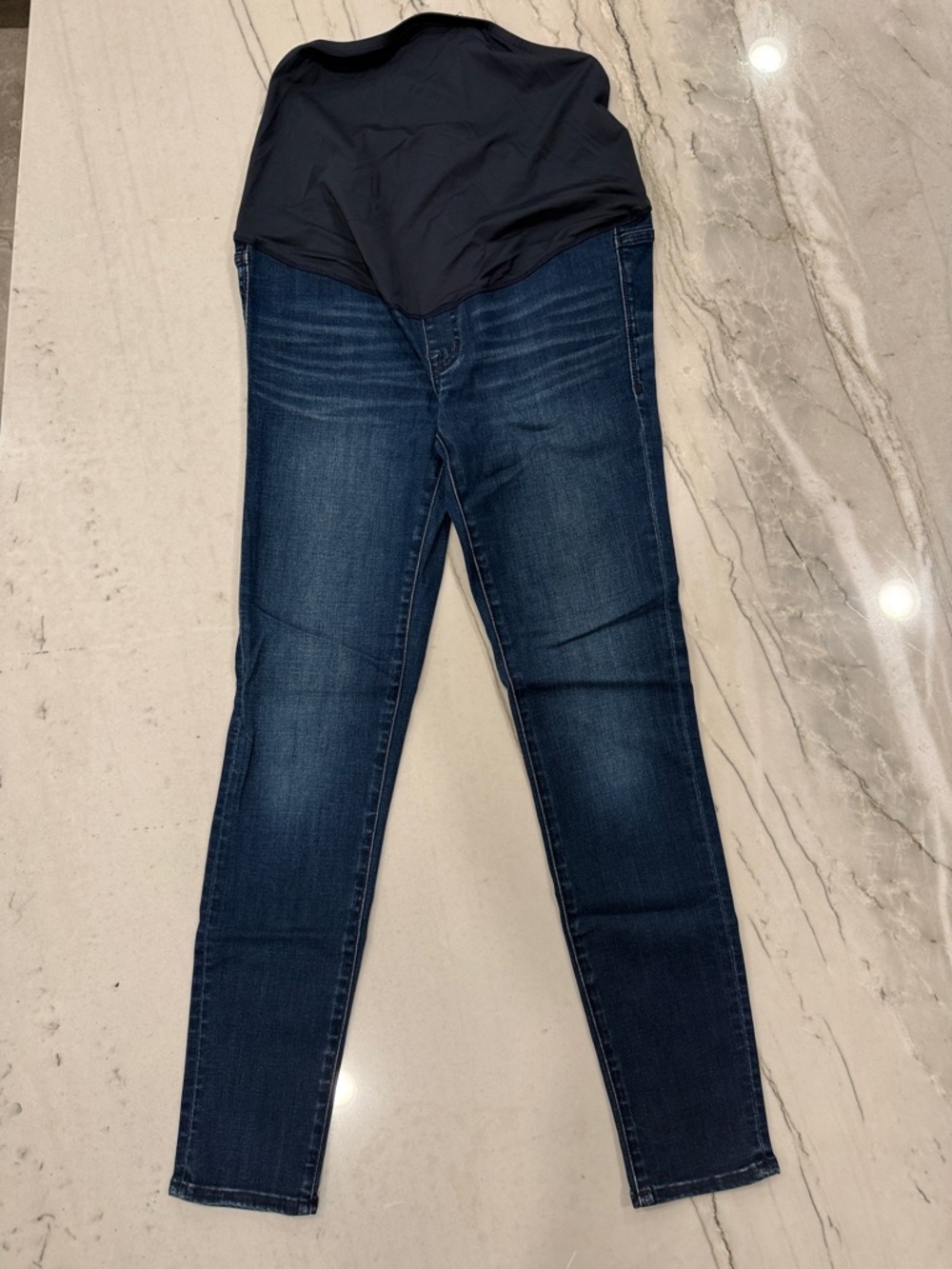 J Crew Maternity Dark Blue Skinny Jeans with Stretch Panel